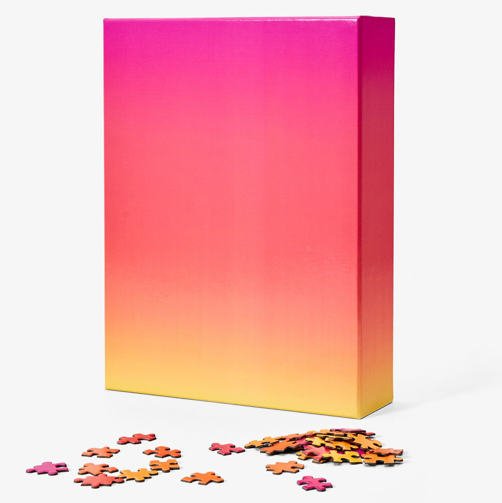 Gradient Puzzle Large - Pink/Orange/Yellow, Areaware