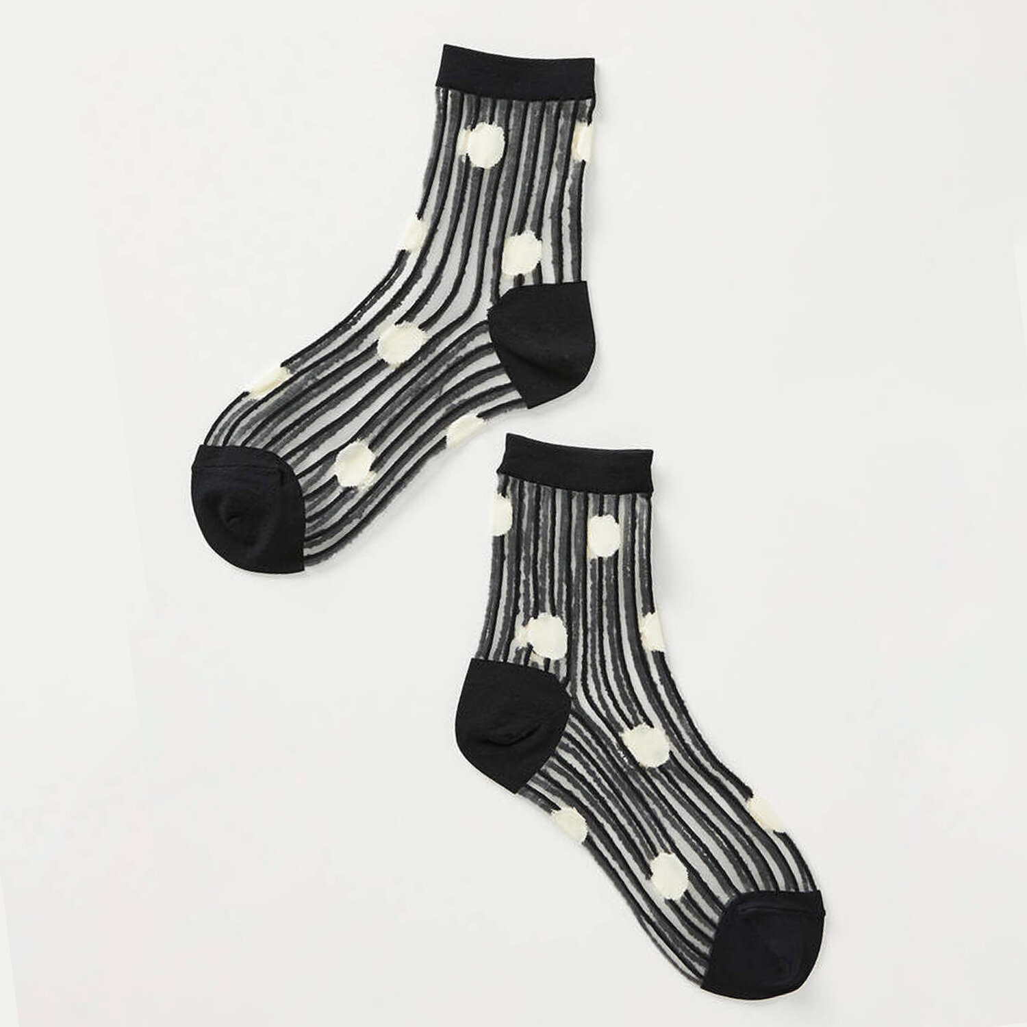 Dot Sheer Crew Socks, Hansel From Basel, $28 