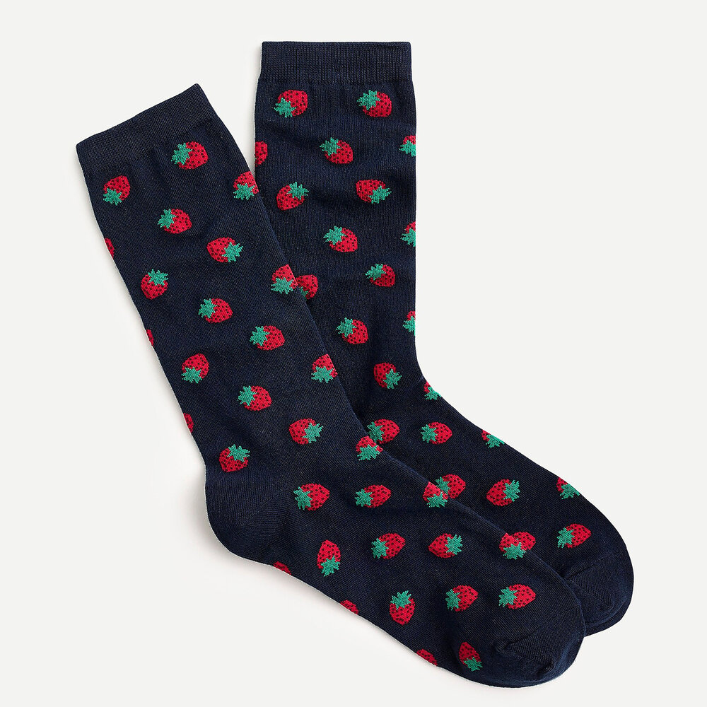 Little Strawberries Print,  Jcrew, $14.50