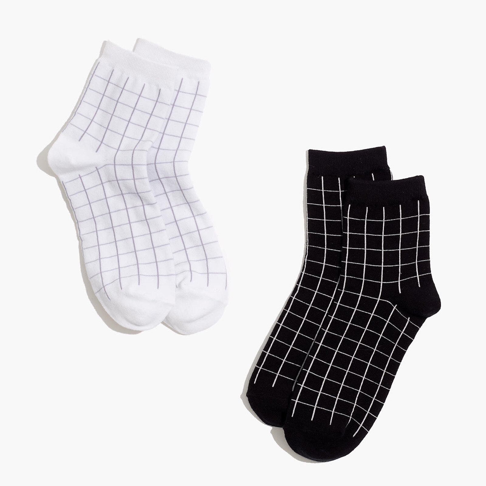 Two-Pack Grid Ankle Socks, Madewell, $16.50 