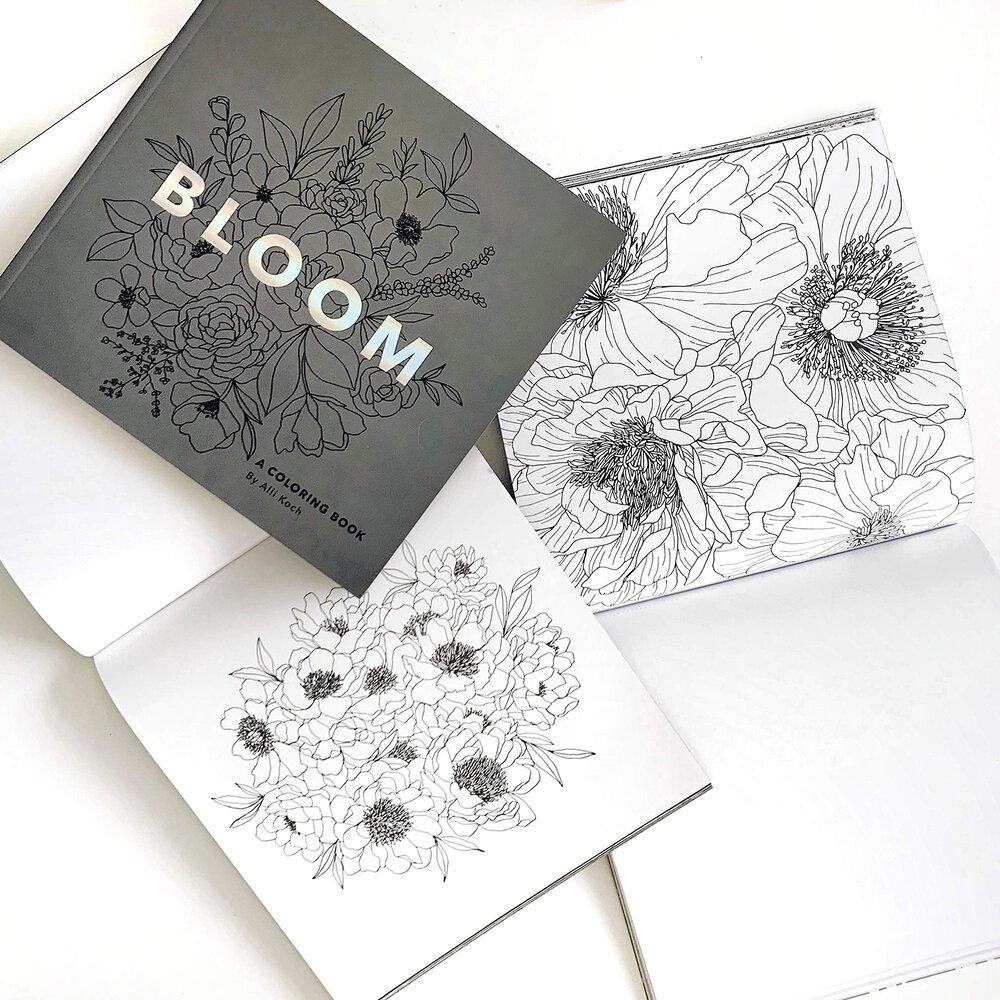 Alli Koch, Bloom: A Coloring Book, $12.19