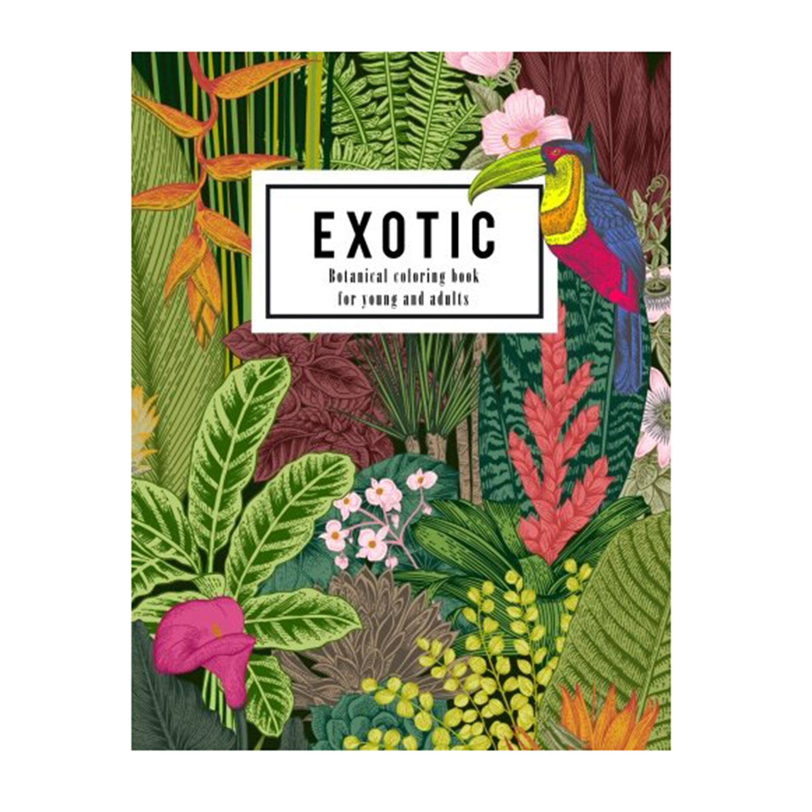 Exotic botanical coloring book, Emma A. Lynn, $7.99