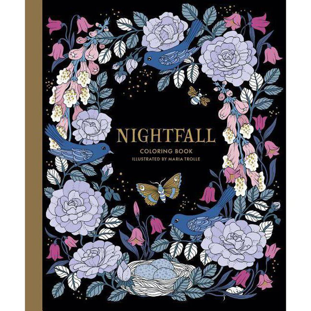 Nightfall Coloring Book, Maria Trolle, $11.99