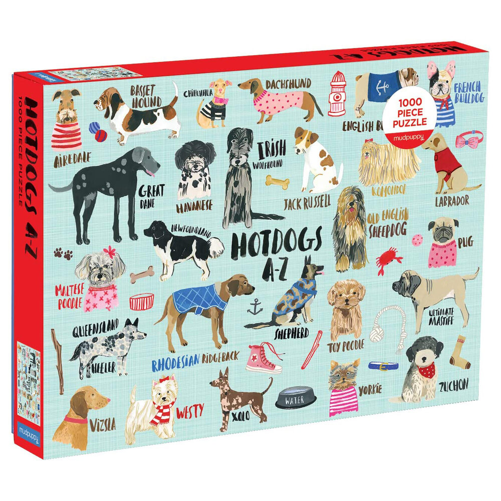 Hot Dogs A-Z Puzzle, Mudpuppy