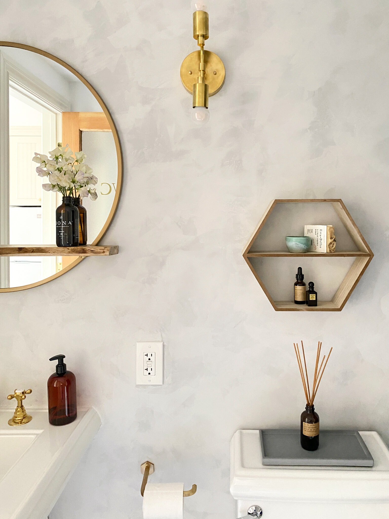 One Room Challenge: Weeks Five & Six, Two Tone Roman Clay Application and  Restoring the Countertops — Blog — Design Confetti