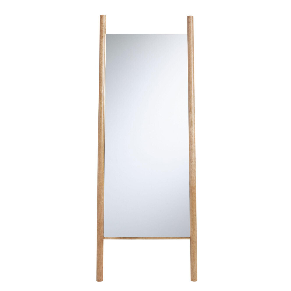 Wood Ladder Leaning Floor Mirror, World Market, $250