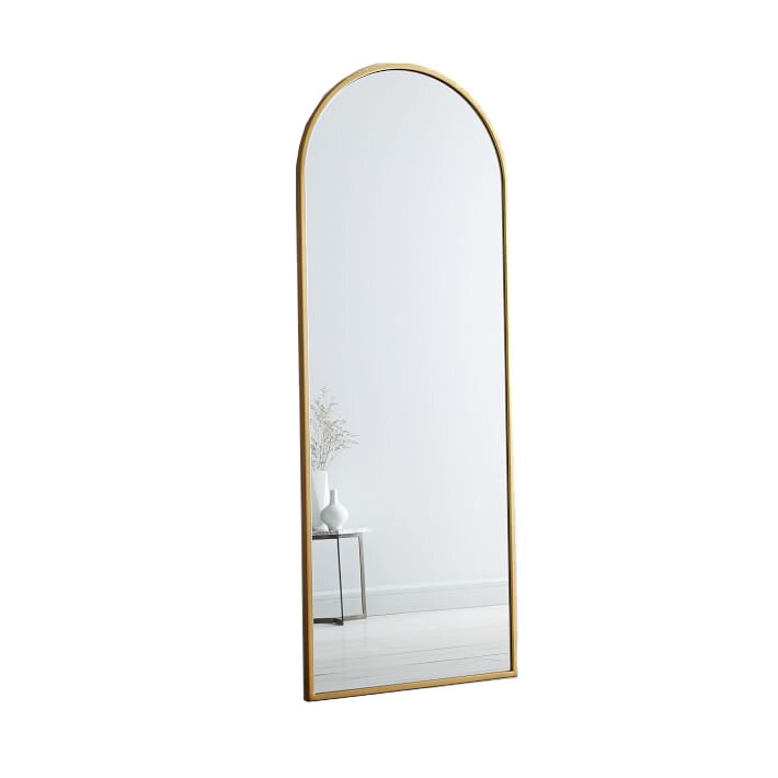  Metal Frame Arched Floor Mirror, West Elm, $549