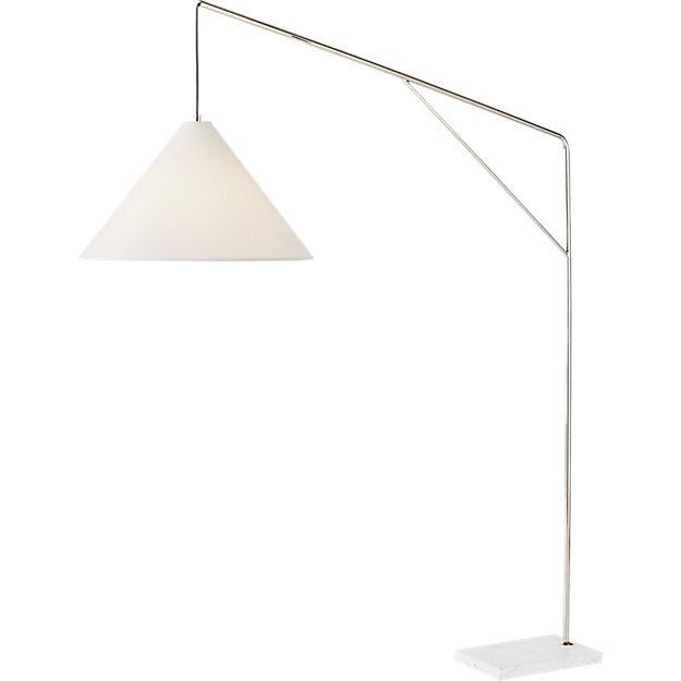 Conan Marble Base Arc Floor Lamp, CB2, $279