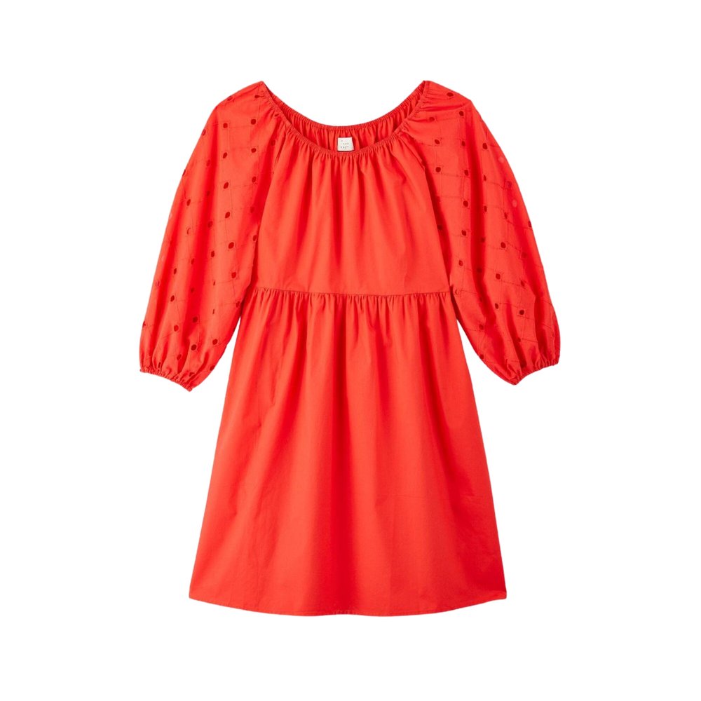 white christmas dresses Short Sleeve Cotton/Poly House Dress – Buck & Buck main image 0
