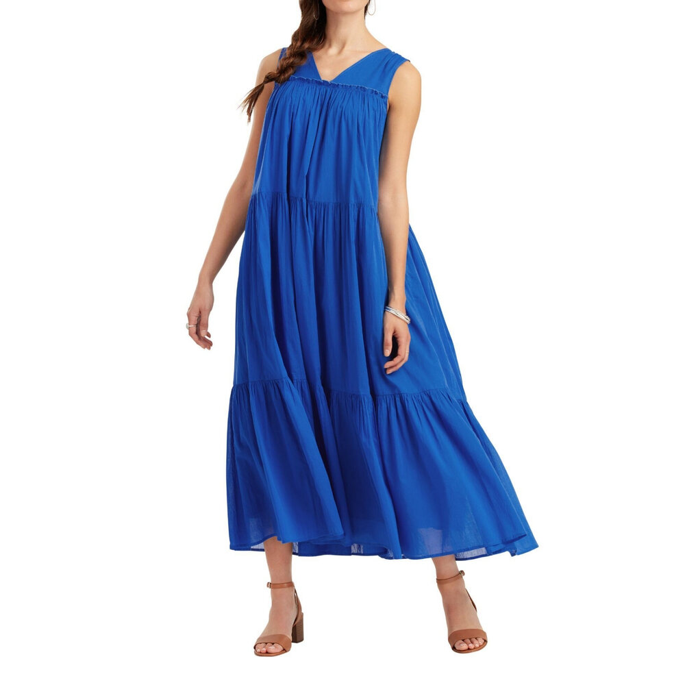 Cobalt Blue Tiered Dress, World Market, $44.99 (machine wash)