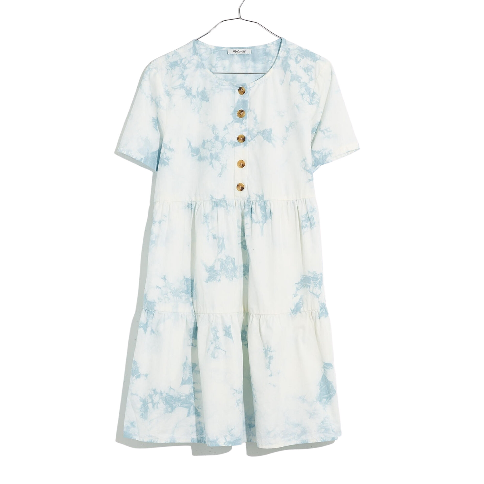 Tie-Dye Tiered Mini Dress, Madewell, $128