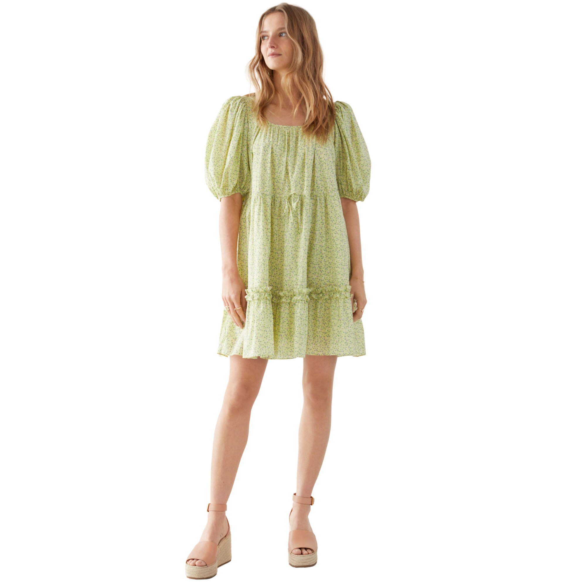 Voluminous Puff Sleeve Mini Dress, Other Stories, $119