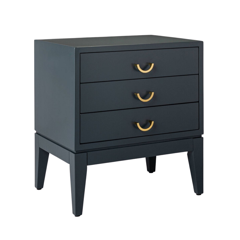 3 Drawer Nightstand Navy, $149