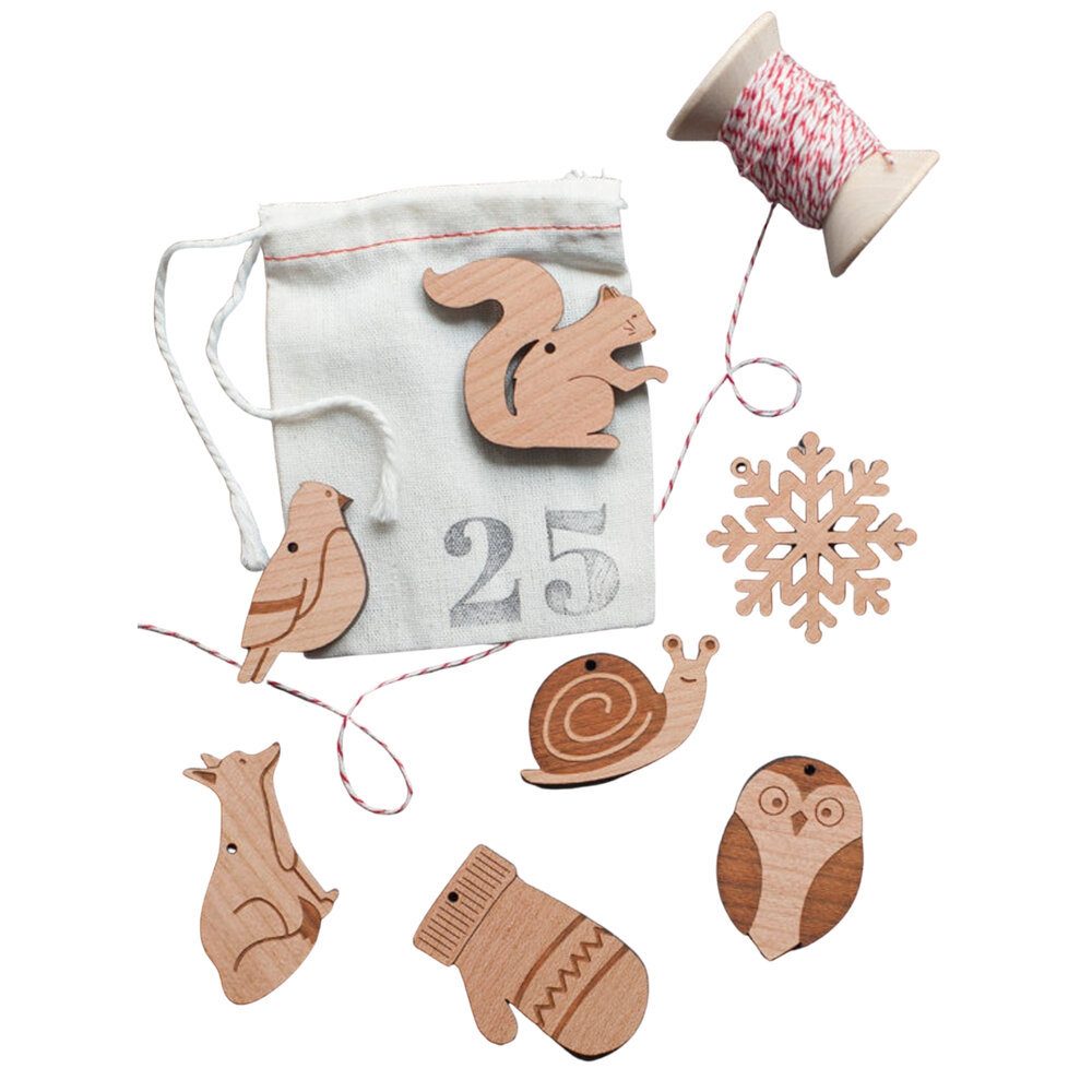 Woodland Ornaments Advent Calendar, $130