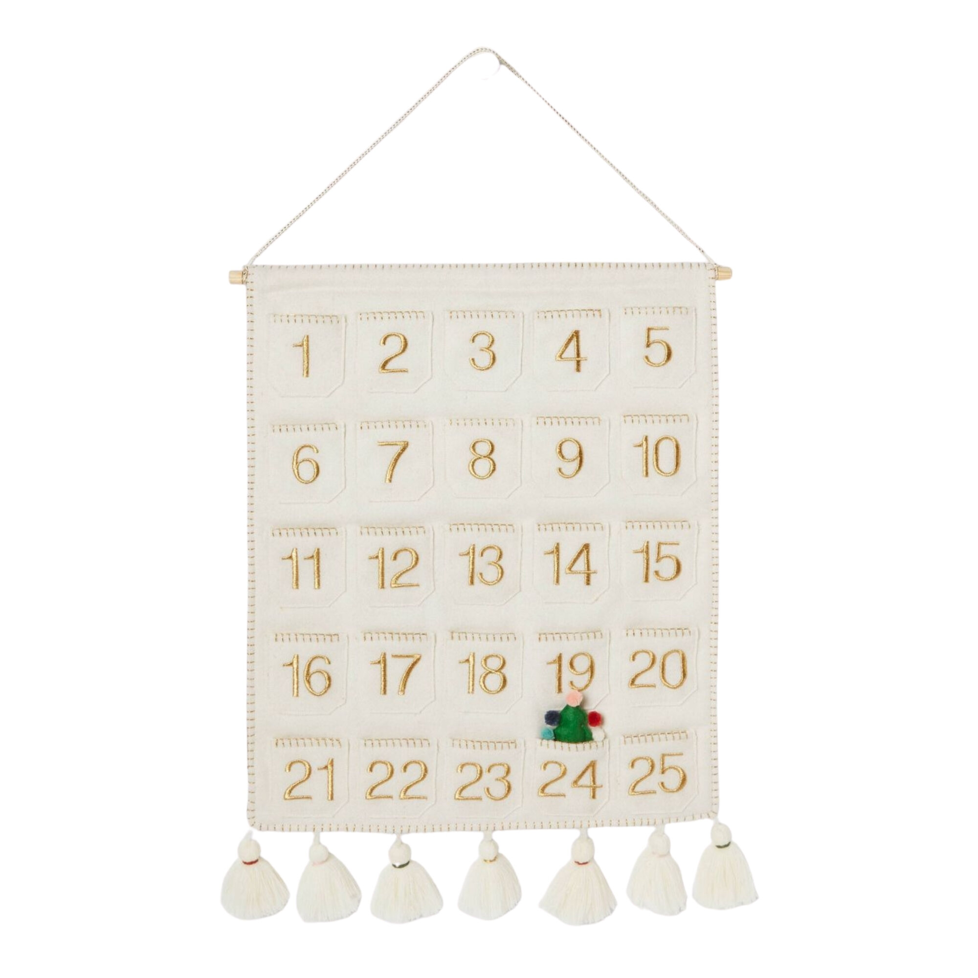 Fabric Christmas Countdown Calendar, $20.00