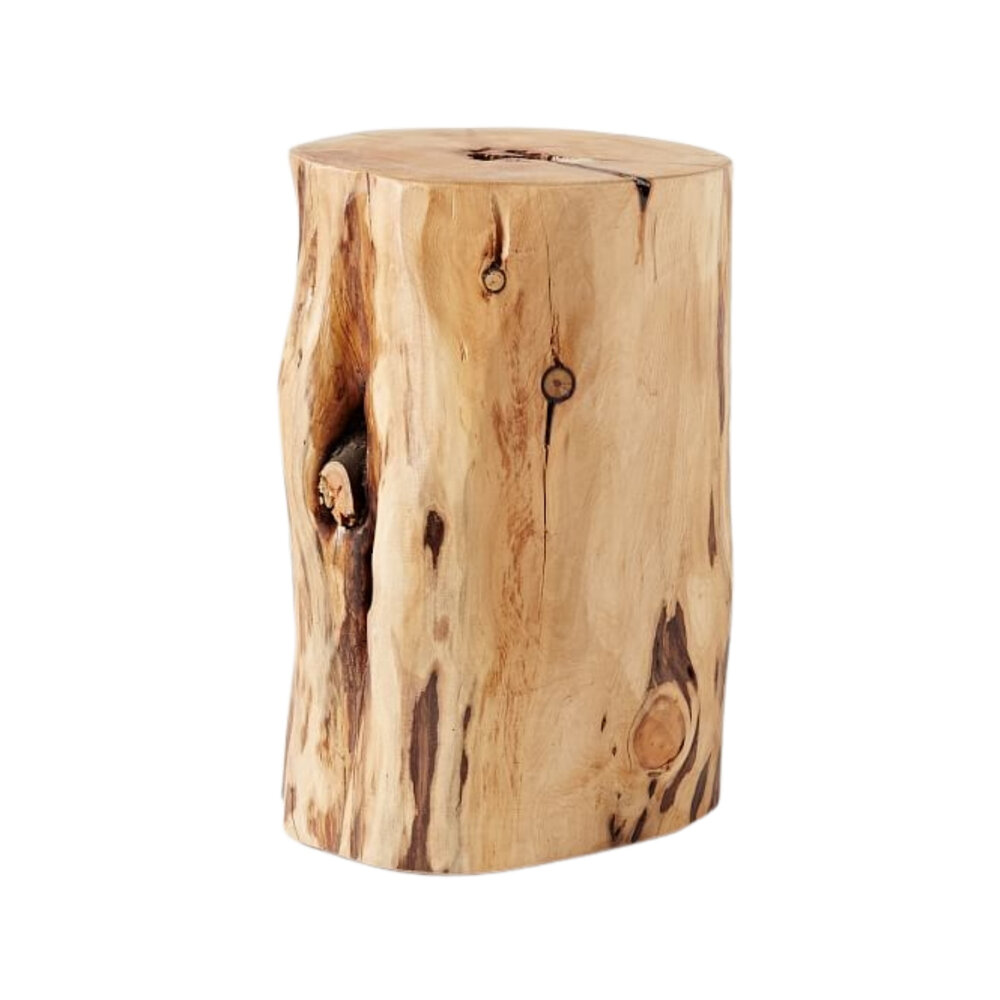 Natural Tree Stump Side Table, West Elm, $299