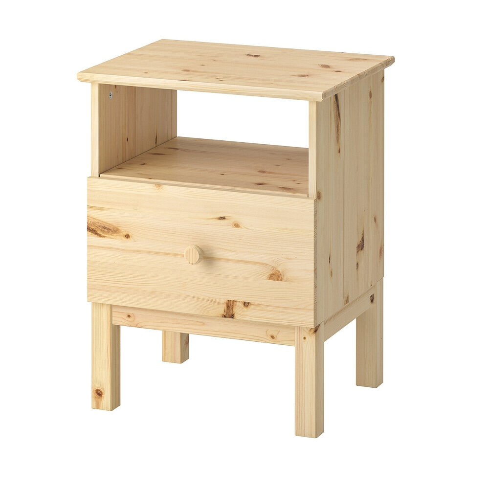 TARVA Nightstand, Ikea, $39.99