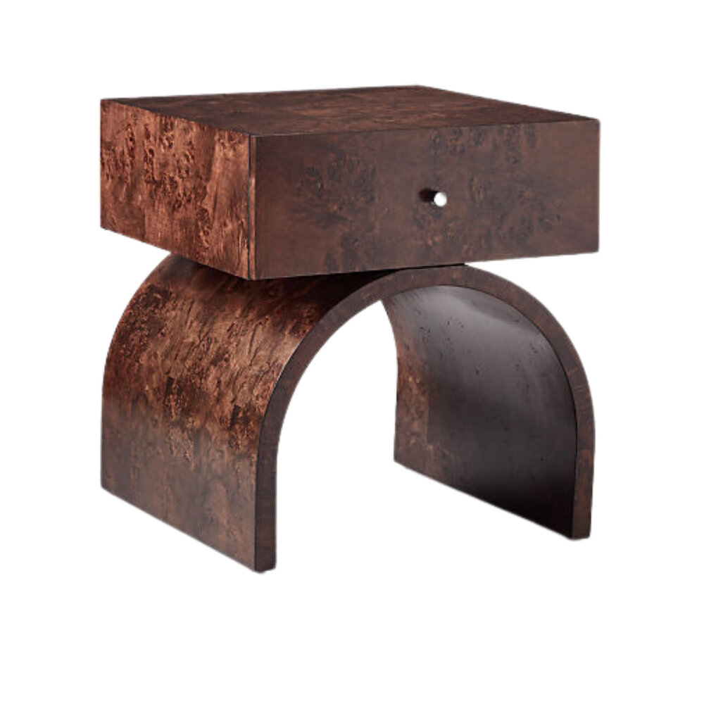 Breah Burlwood Nightstand, Cb2, $429