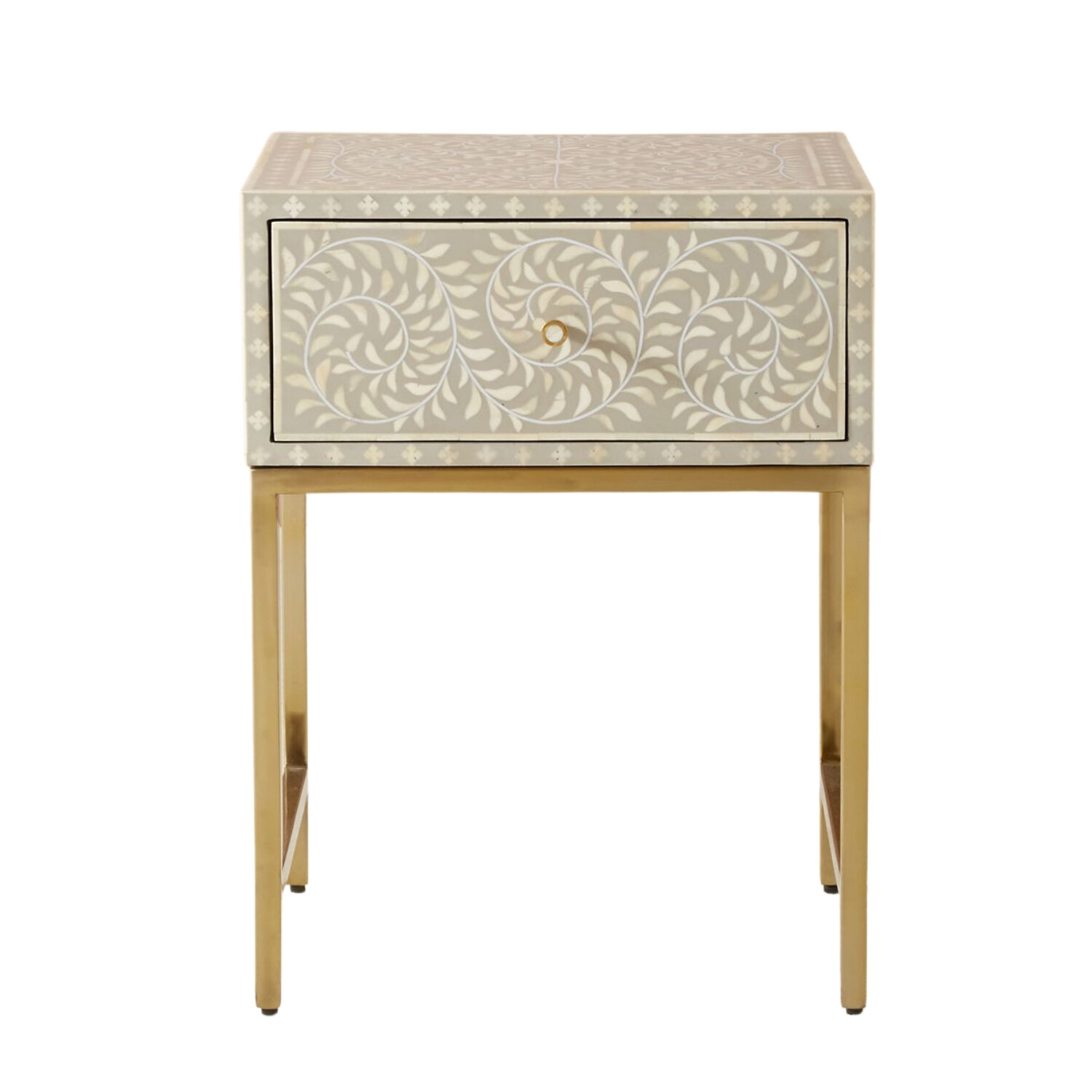 Scroll Vine Inlay Nightstand, Anthropologie, $598