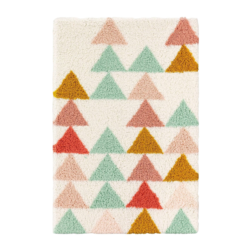 Triangles Shag Rug, $60