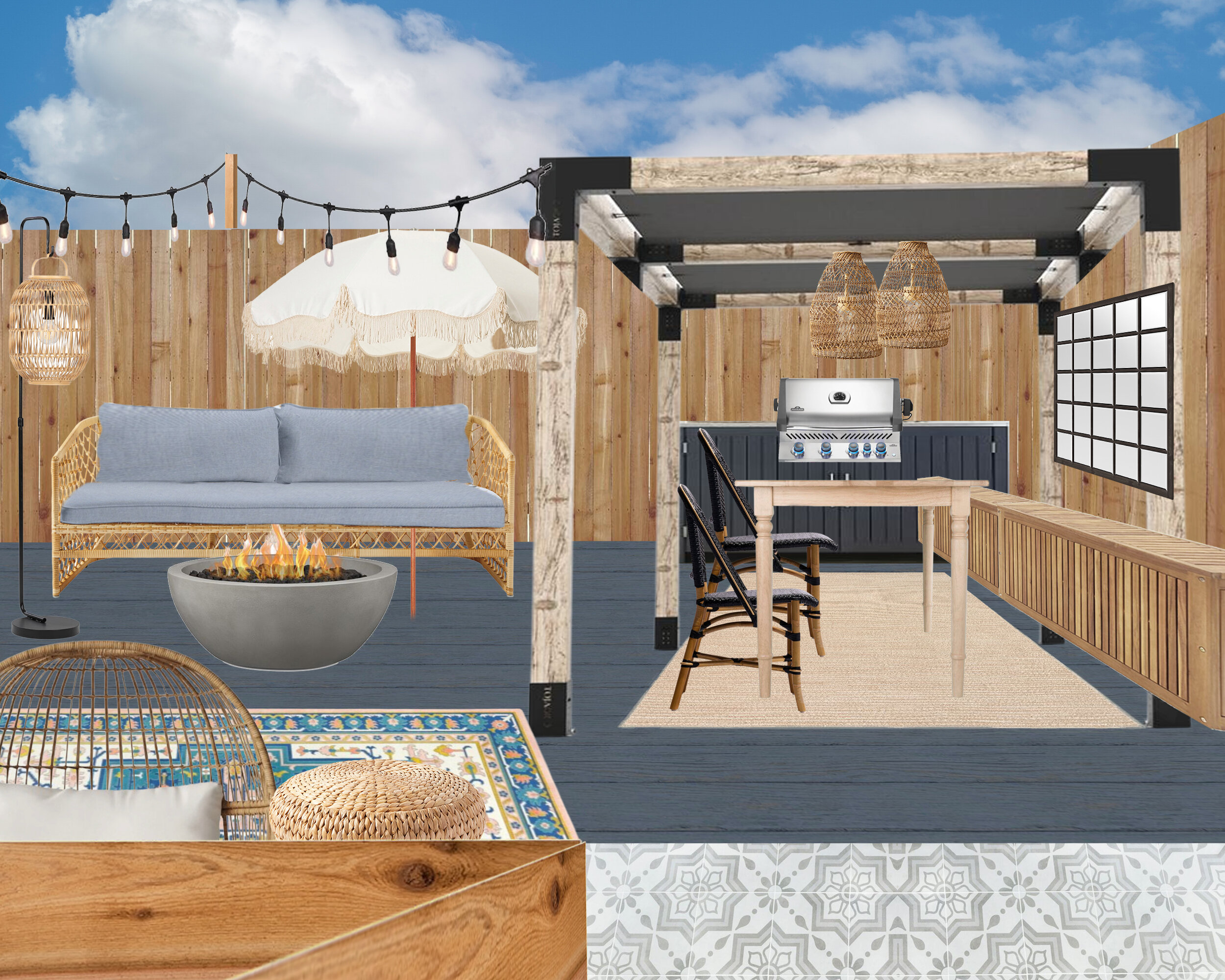 Patio Design Plan | One Room Challenge 