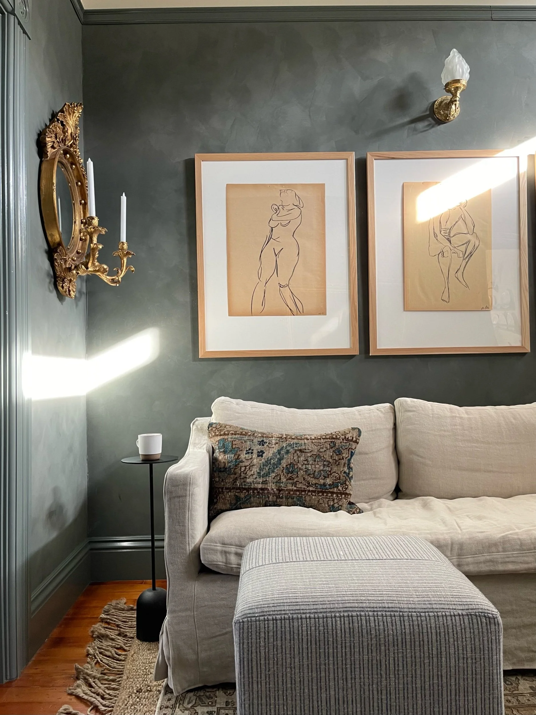 One Room Challenge: A Moody Living Room Reveal