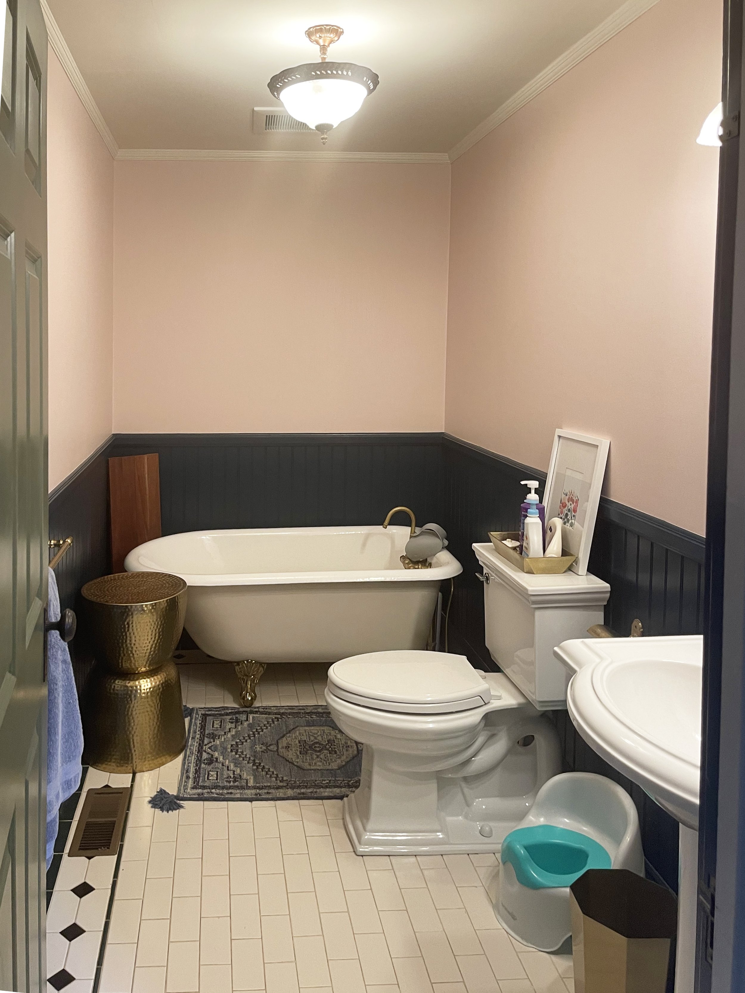 One Room Challenge: Week One, Our Bathroom Before