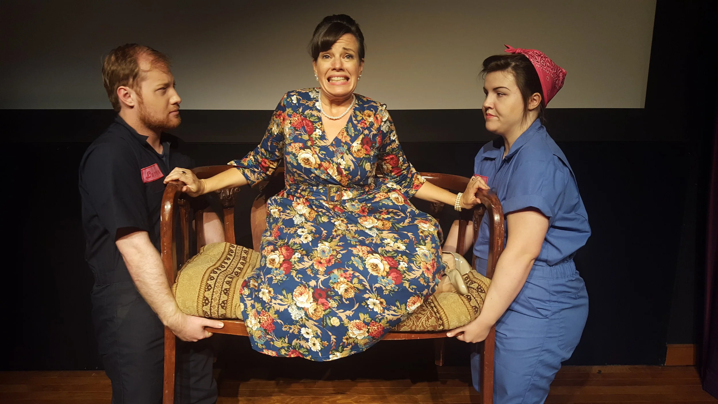 Courtney Crouse, Zach DeVault, and Alexandria Calhoun in La Canterina . Costumes by Becky McGuigan. Photo by Rob Glaubitz