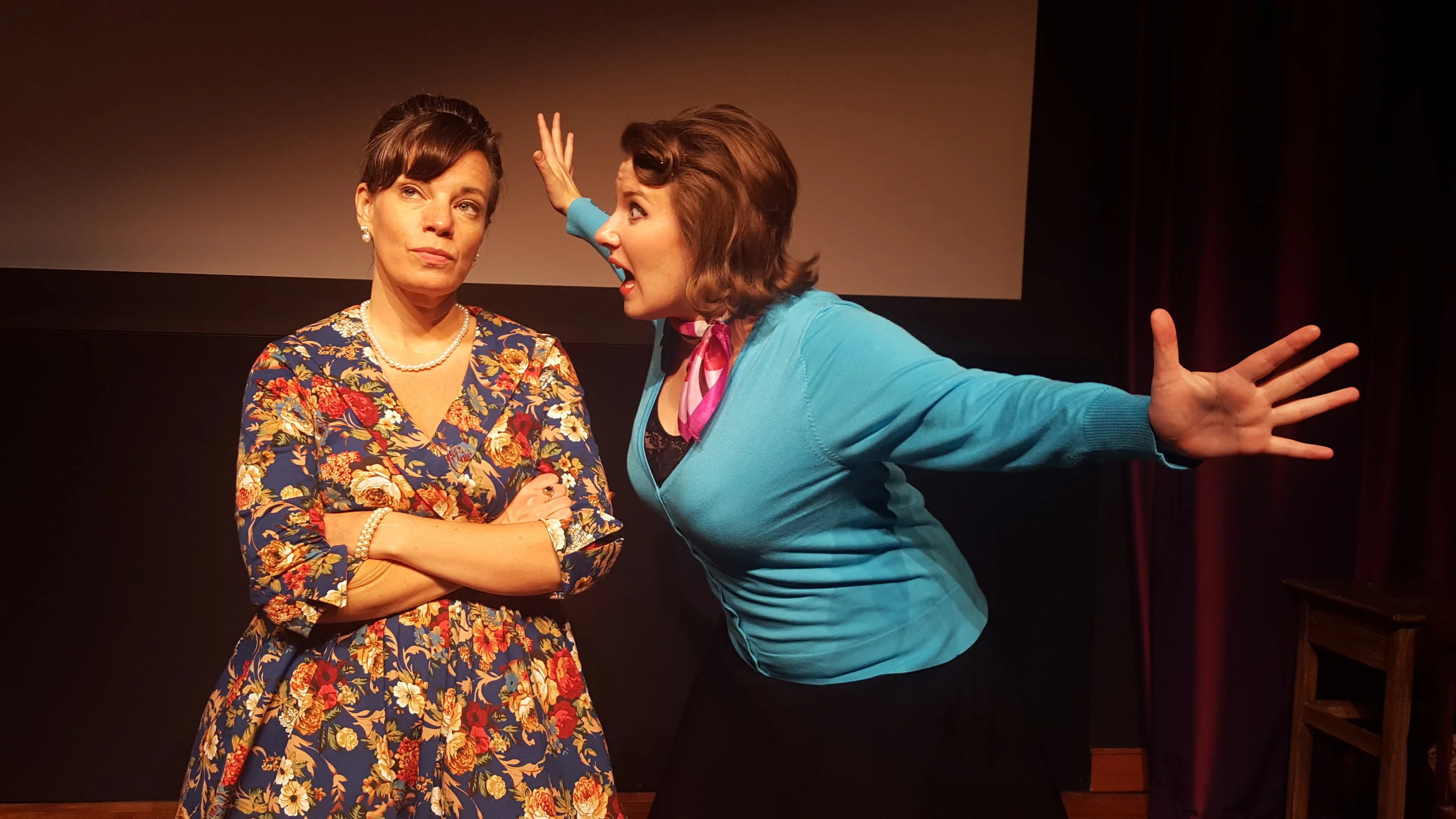 Courtney Crouse and Emerald Lessley in La Canterina . Costumes by Becky McGuigan. Photo by Rob Glaubitz,