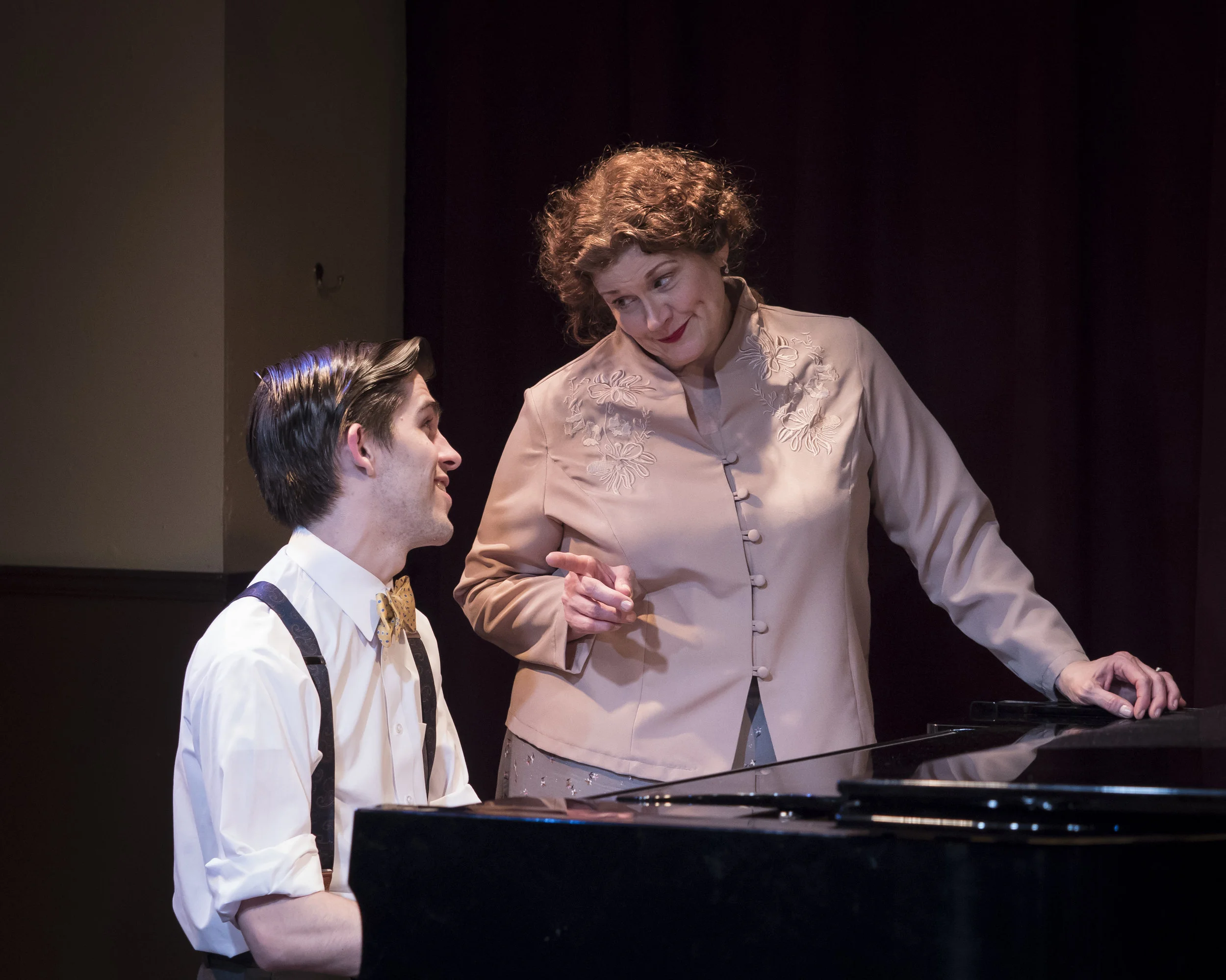 Souvenir: A Fantasia on the Life of Florence Foster Jenkins by Stephen Temperley Florence Foster Jenkins: Molly Johnson Cosme McMoon: Joey Harbert Stage Director: Rob Glaubitz Costume Designer: Becky McGuigan Scenic and Lighting Designer: Scott Hynes Photography by Matthew Fowler Used by Permission