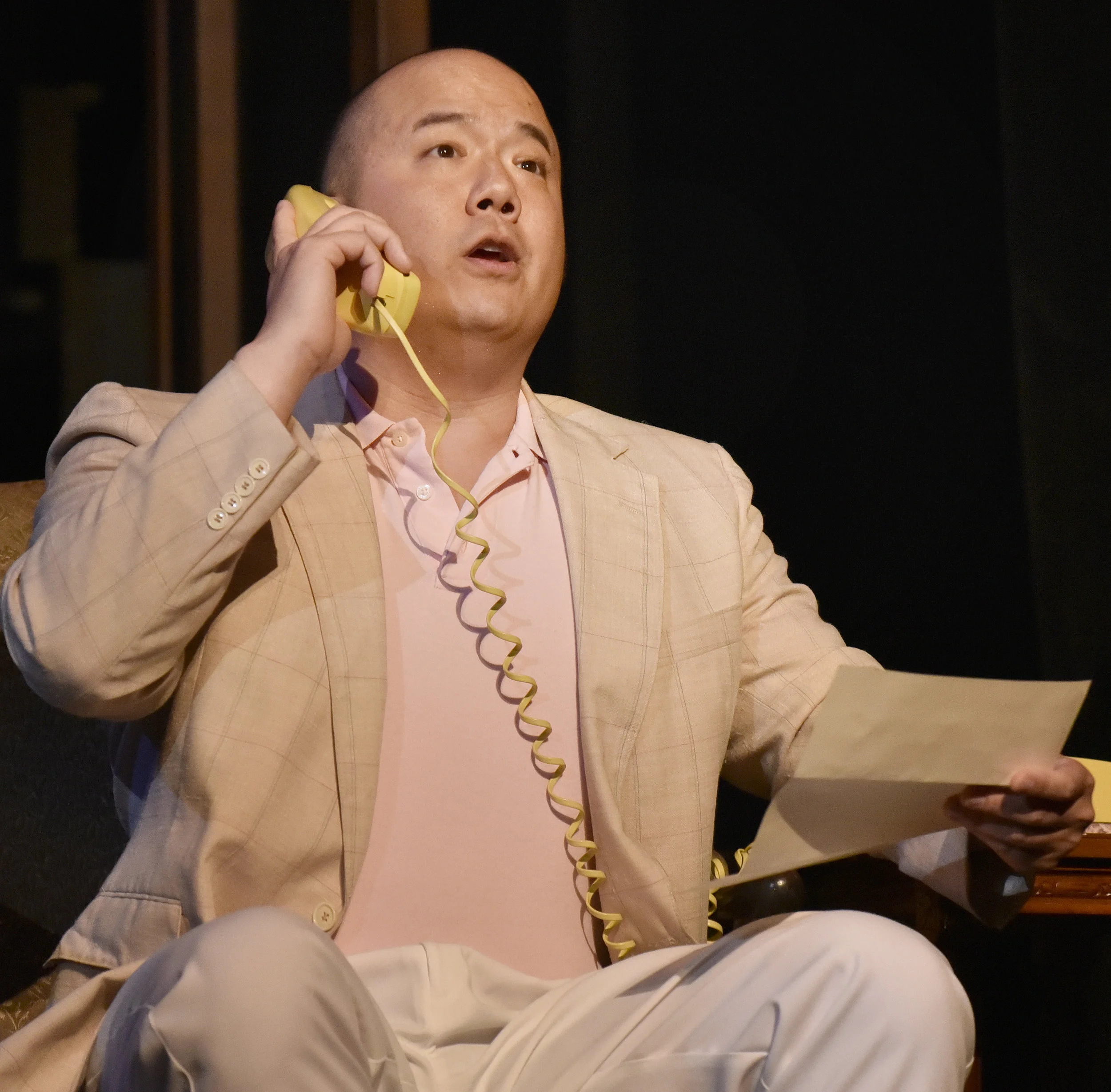  Part I, Scene 1: 1986 from  Three Decembers  by Jake Heggie Charlie: Andre Chiang  Stage Director: Rob Glaubitz Costume Designer: Dana Brown Scenic and Lighting Designer: Scott Hynes  Photography by Wendy Mutz Photography Used by Permission 