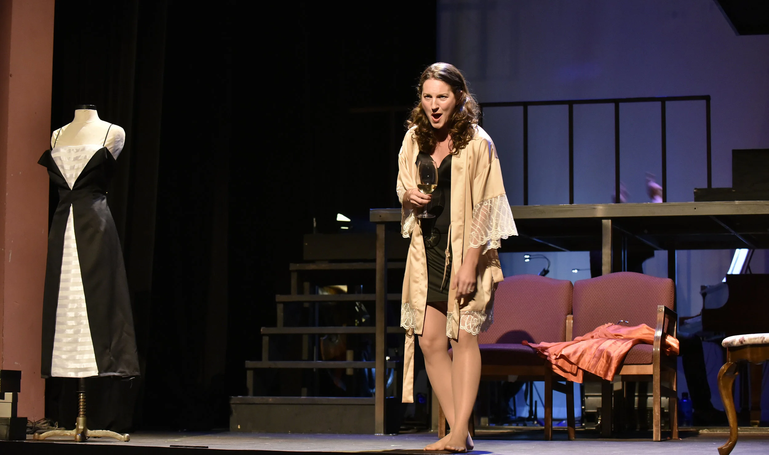  Part II, Scene 3: 1996 from  Three Decembers  by Jake Heggie Bea: Katie Bolding  Stage Director: Rob Glaubitz Costume Designer: Dana Brown Scenic and Lighting Designer: Scott Hynes  Photography by Wendy Mutz Photography Used by Permission 