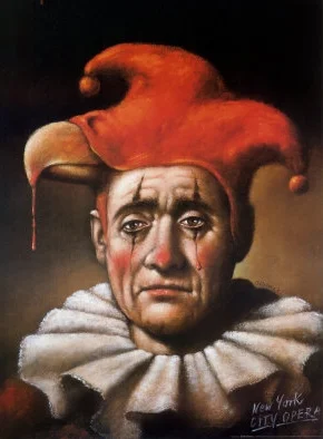 City Opera's poster of Rigoletto - painted by Rafal Olbinsk
