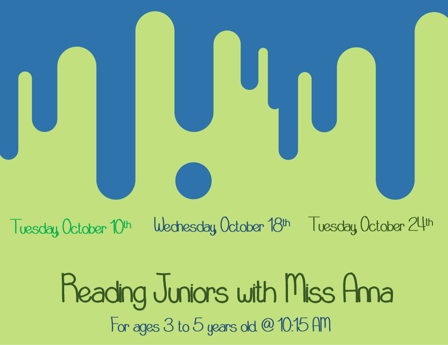 Reading Juniors with Miss Anna (Ages 3-5)