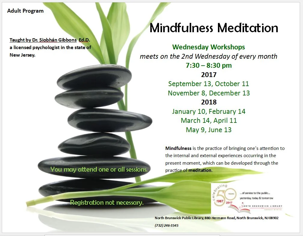 Mindfulness Meditation – Wednesday Workshops