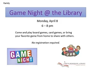 Family Game Night @ the Library 