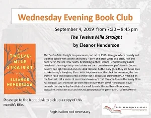 Book Club: The Twelve Mile Straight by Eleanor Henderson
