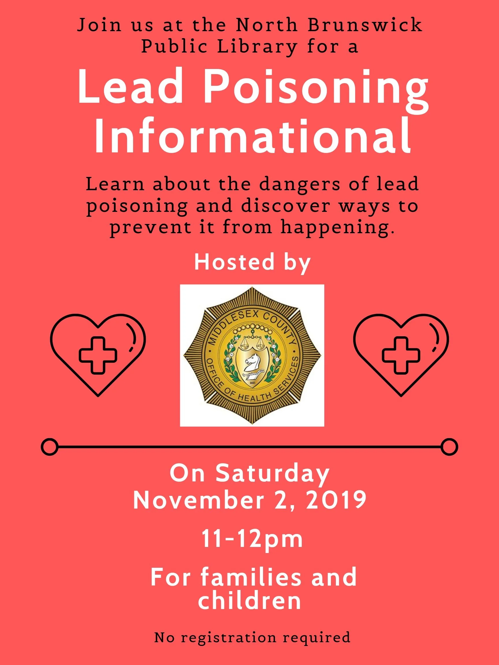 Lead Poisoning Program — North Brunswick Public Library