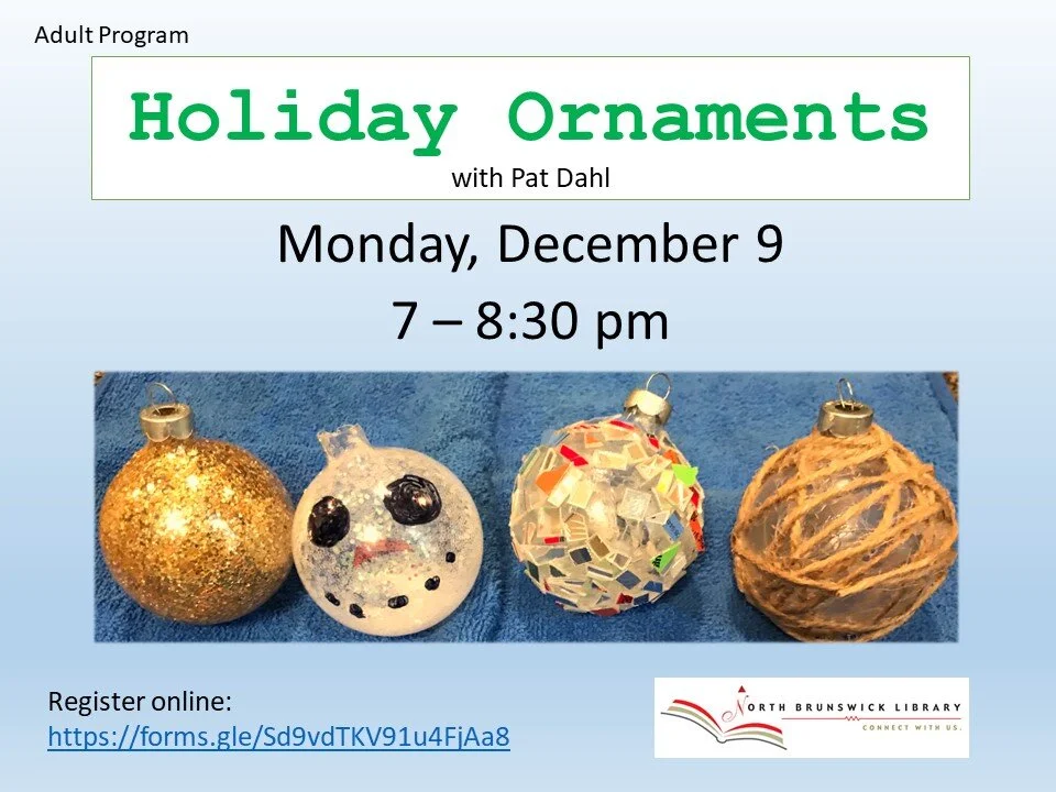 Holiday Ornaments with Pat Dahl