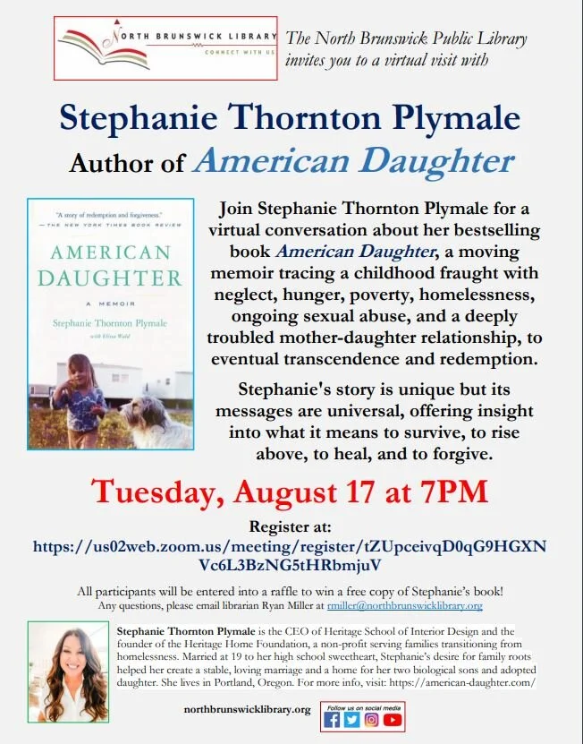 Virtual Author Visit with Stephanie Thornton Plymale