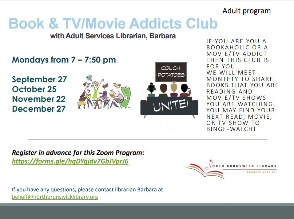 Book &amp; TV/Movie Addicts Club