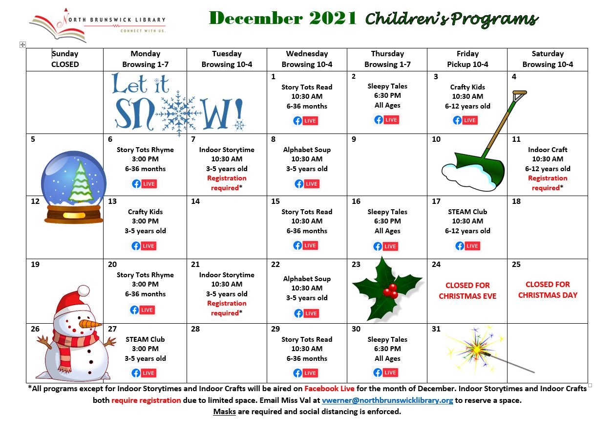 Children's Programs December 2021