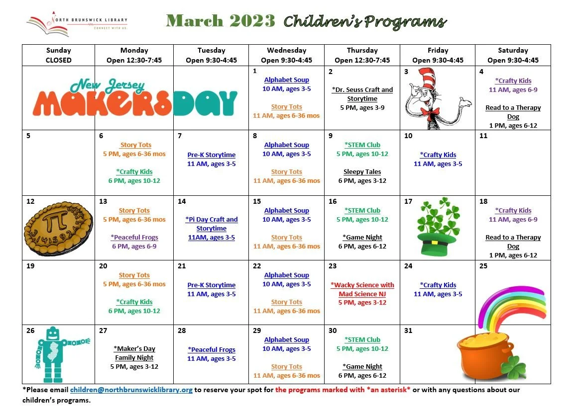 Children's Programs March 2023