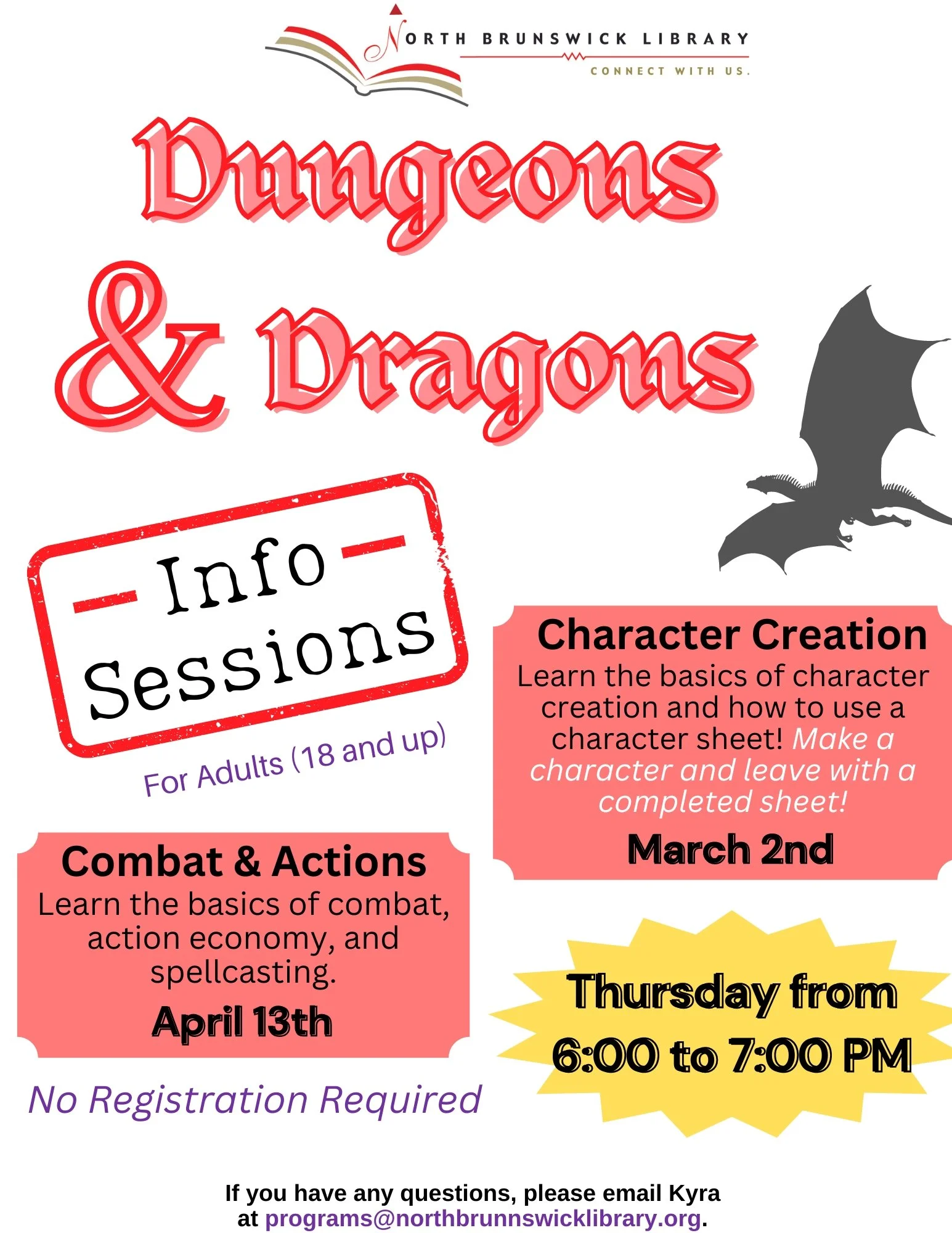 Dungeons &amp; Dragons Info Sessions