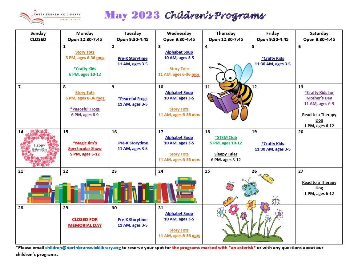 Children's Programs for May 2023