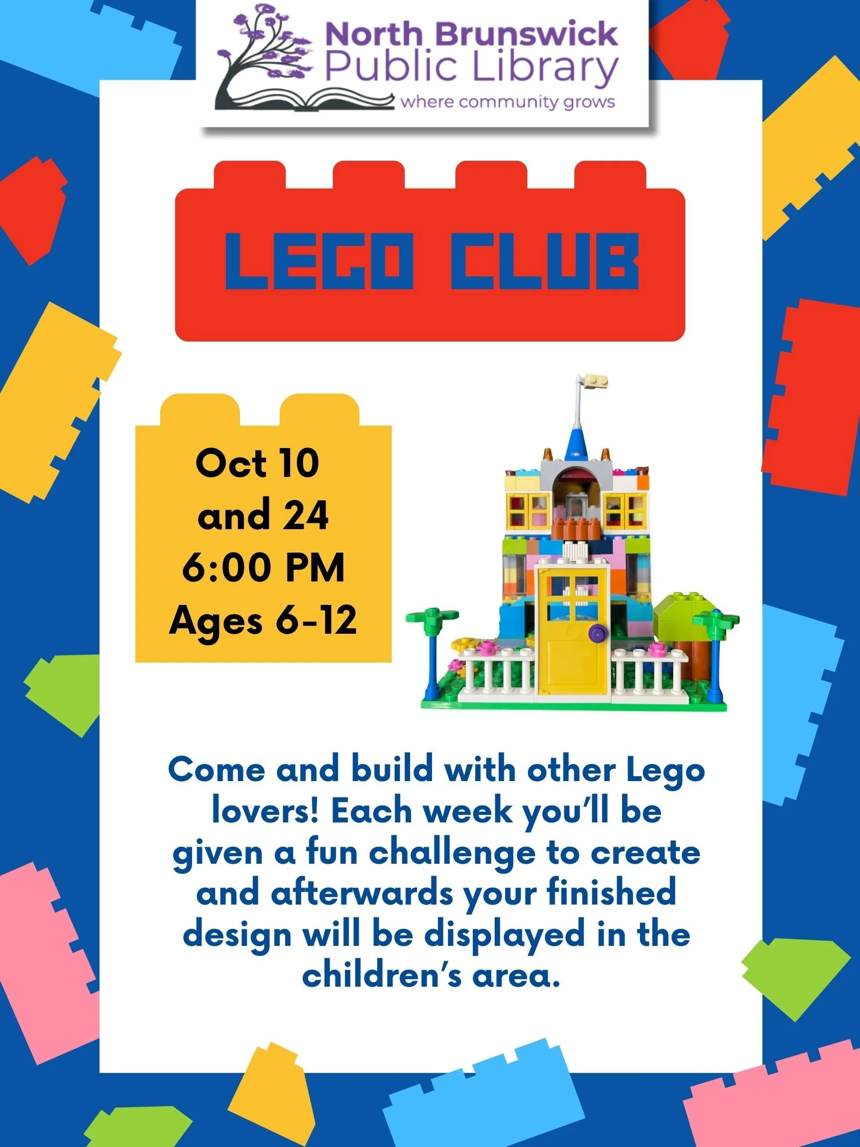 Lego Club for kids (ages 6-12)