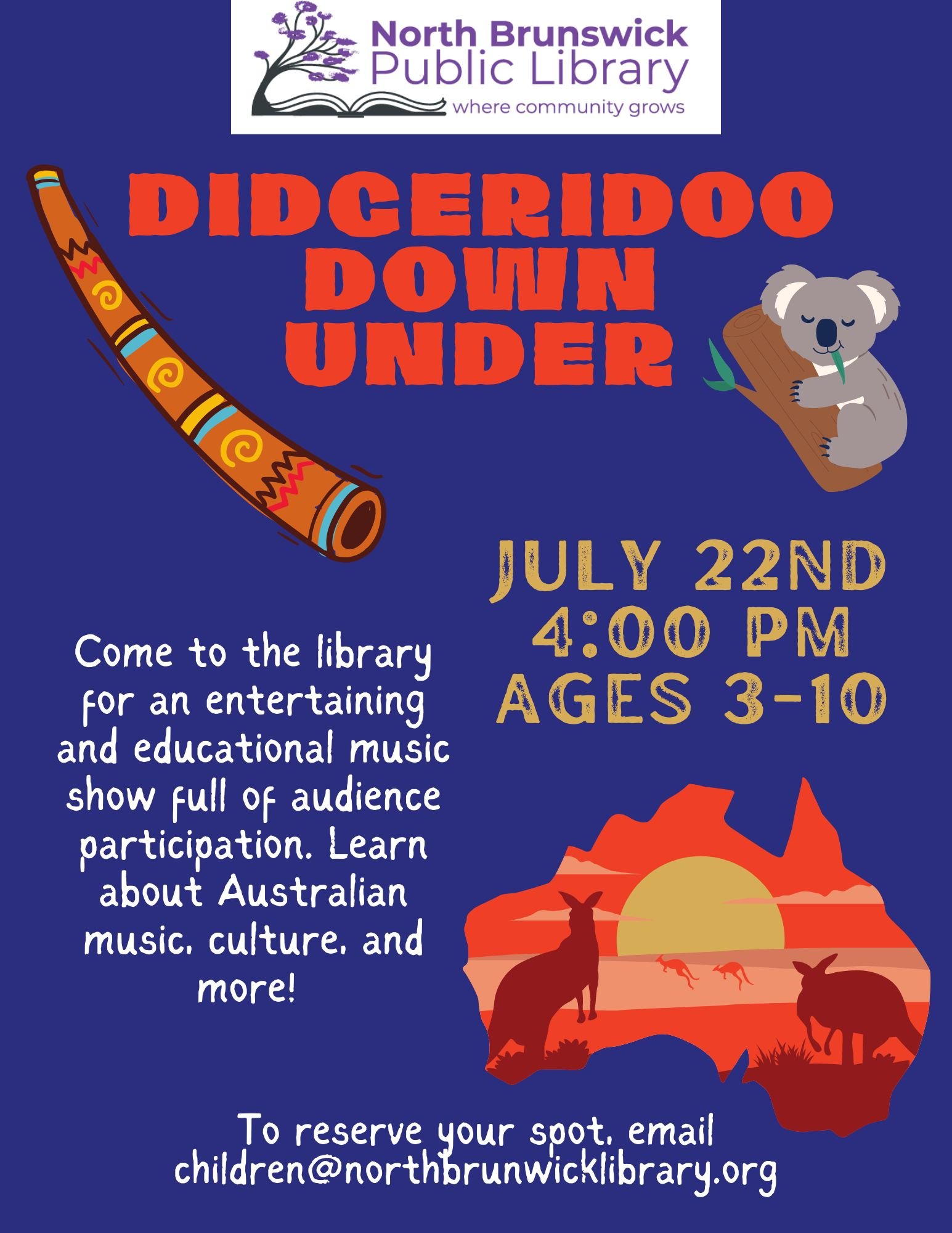 Didgeridoo Down Under — North Brunswick Public Library