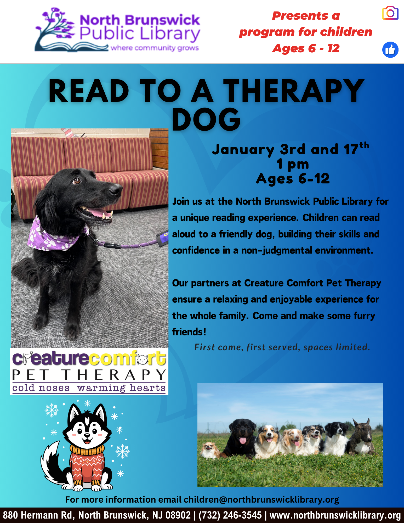Read to a Therapy Dog