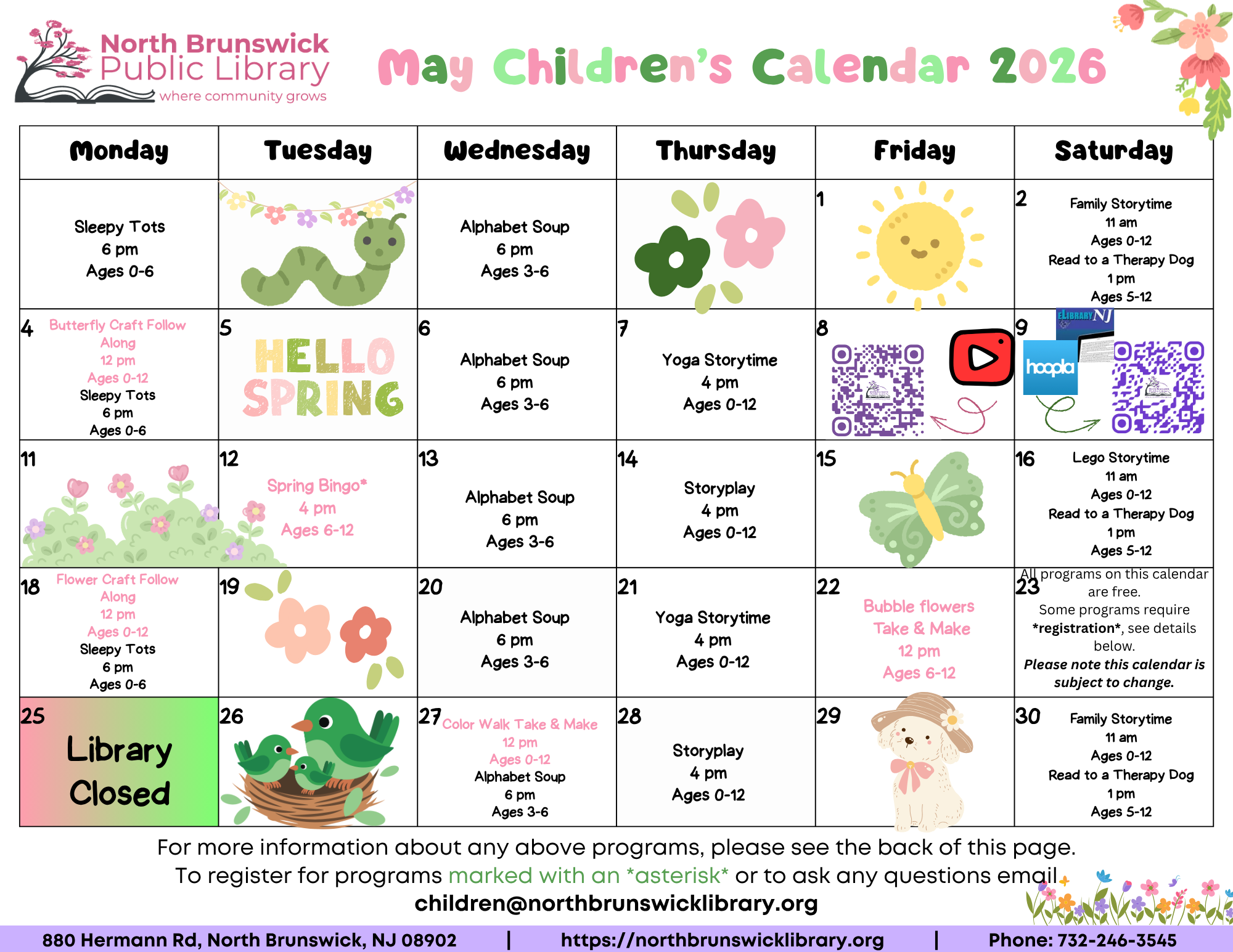 May Children's Calendar 2026