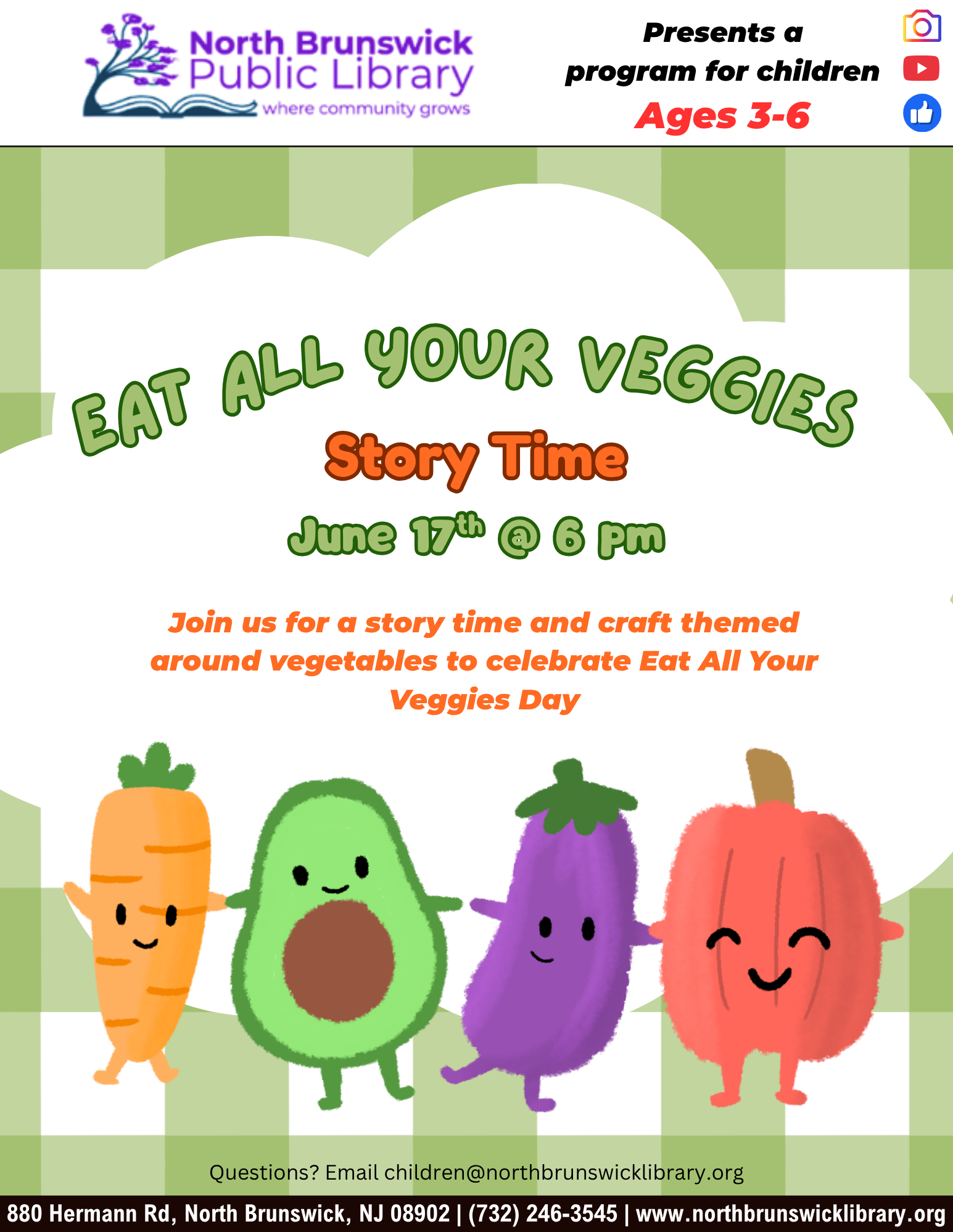 Eat All Your Veggies Storytime